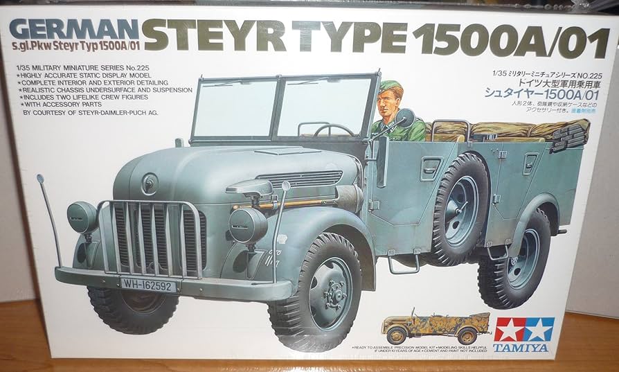 Amazon.com: TAMIYA Steyr Type 1500A-01 1/35 : Arts, Crafts